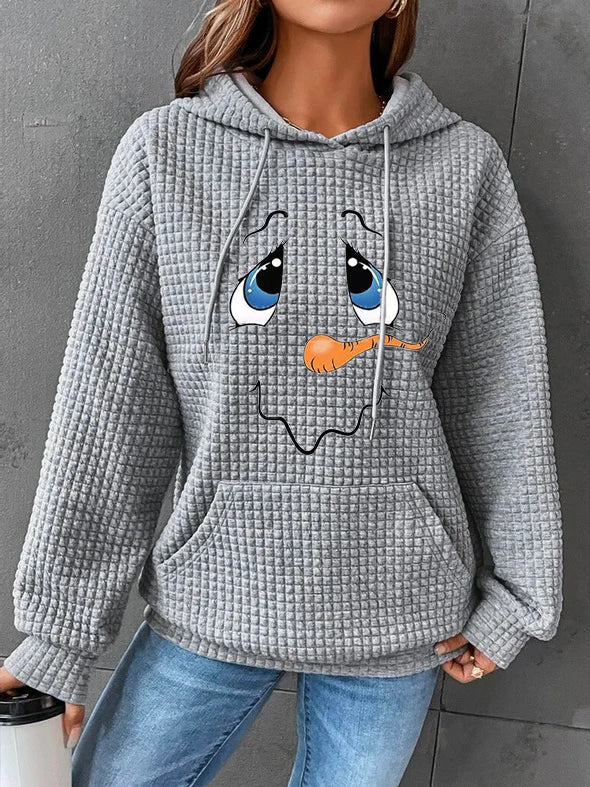 Plain Casual Hoodie Sweatshirt