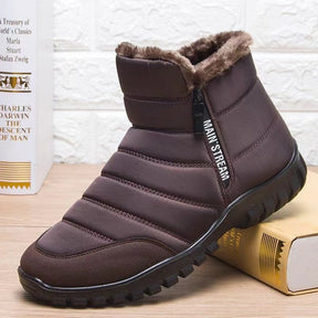 Men's Waterproof Warm Cotton Zipper Snow Ankle Boots (HOT SALE !!!-60% OFF)