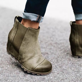 Women Wedge Ankle Booties