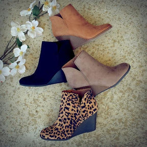 Women Daily Wedge Booties