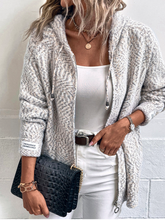 Knitted Hoodie Cardigan