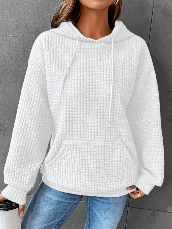 Plain Casual Hoodie Sweatshirt