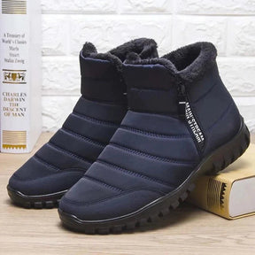 Men's Waterproof Warm Cotton Zipper Boots Snow Ankle Women's Boots (HOT SALE !!!-60% OFF)