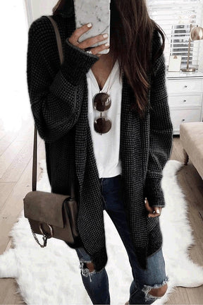 Waffle Texture Cardigan