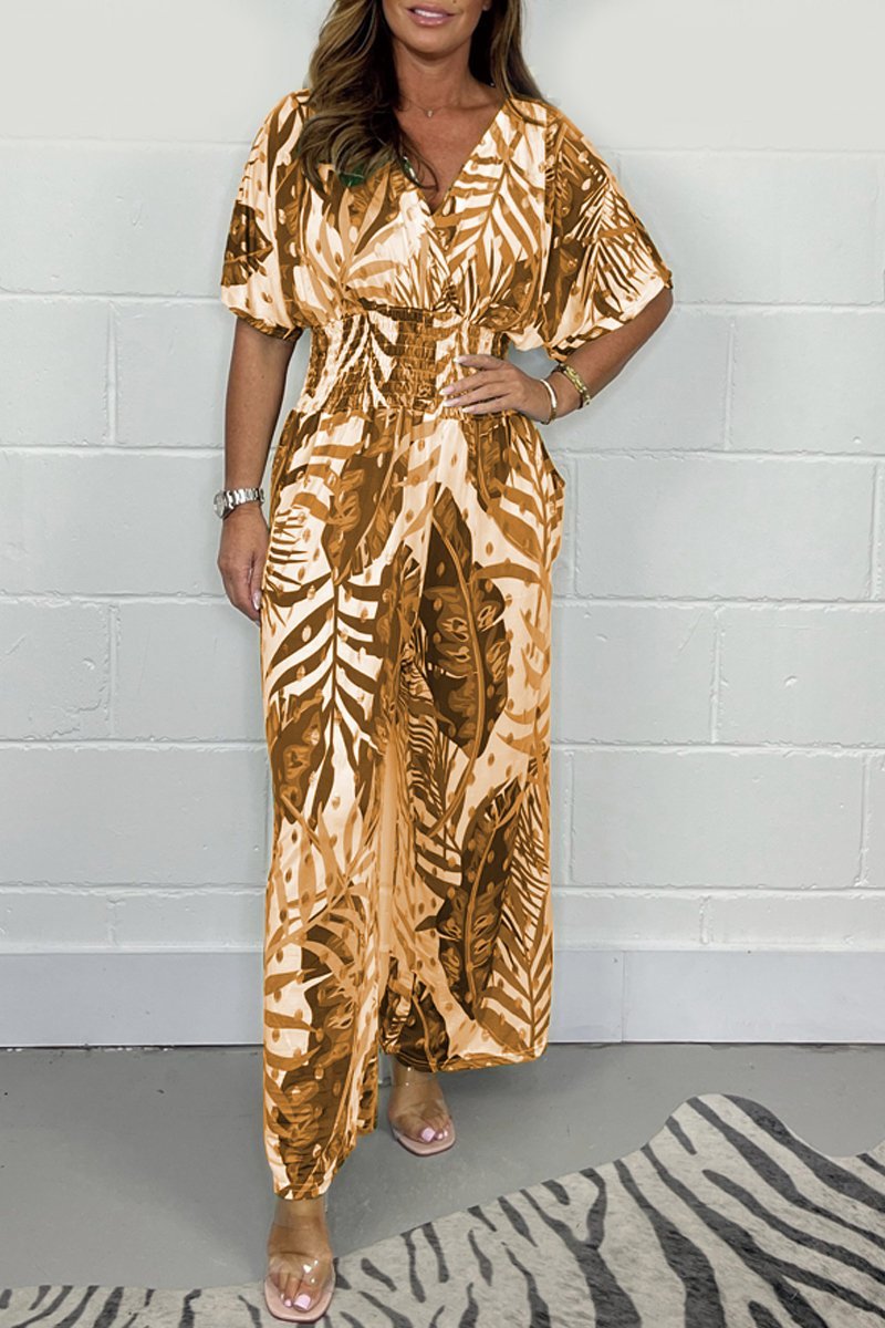 Foil printed jumpsuit