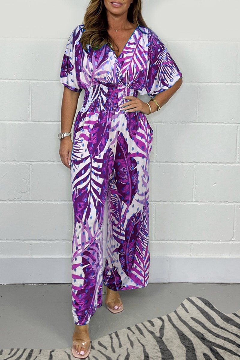 Foil printed jumpsuit