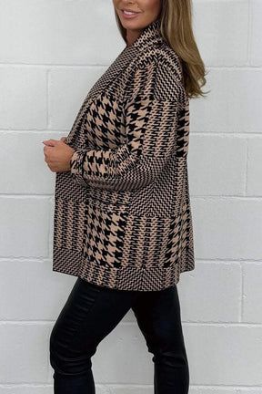 Women's houndstooth print jacket